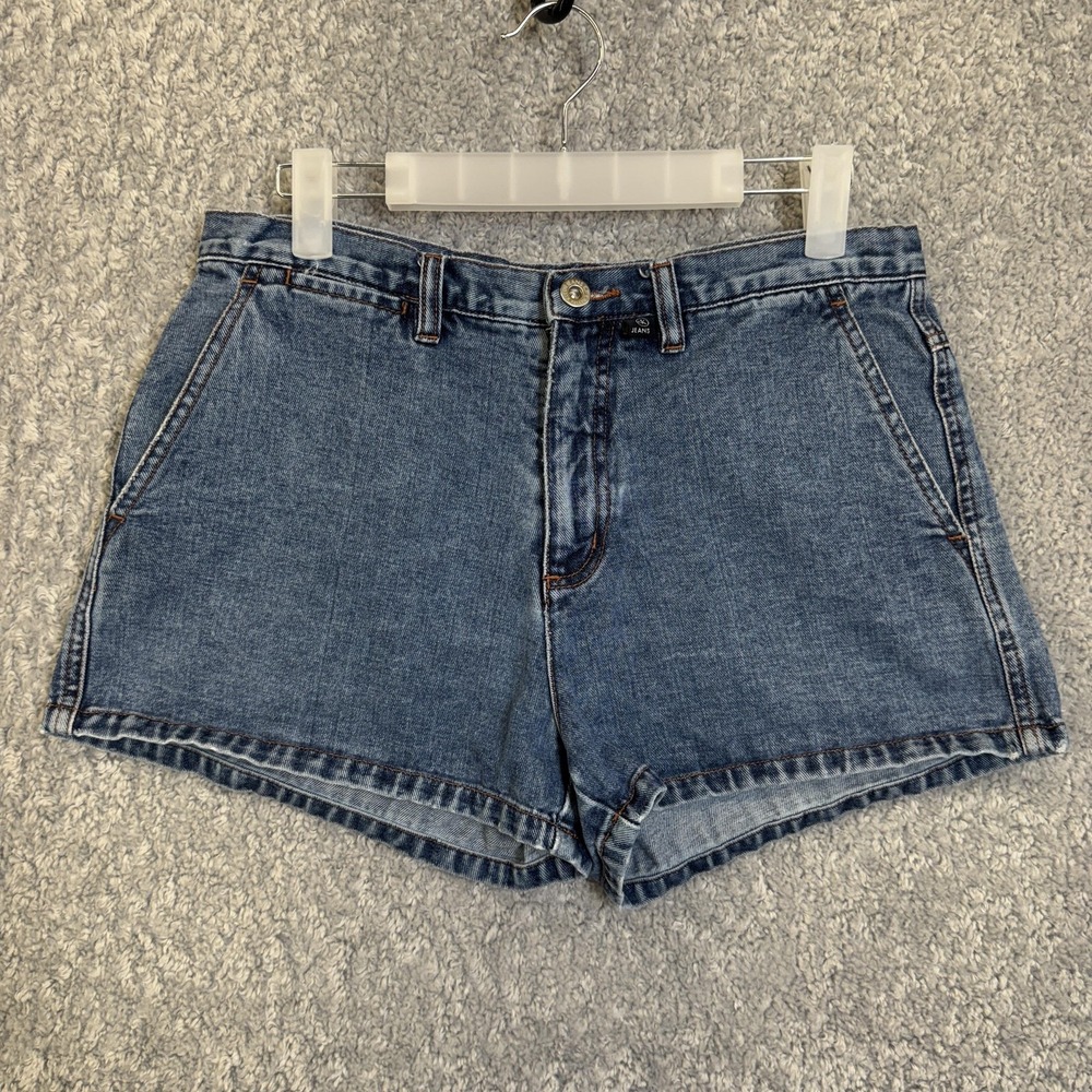 Calvin Klein Jeans Shorts Womens Size 9 Blue Denim High Rise Vintage Style 90s‎